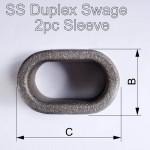 SS Duplex Swage 2pc